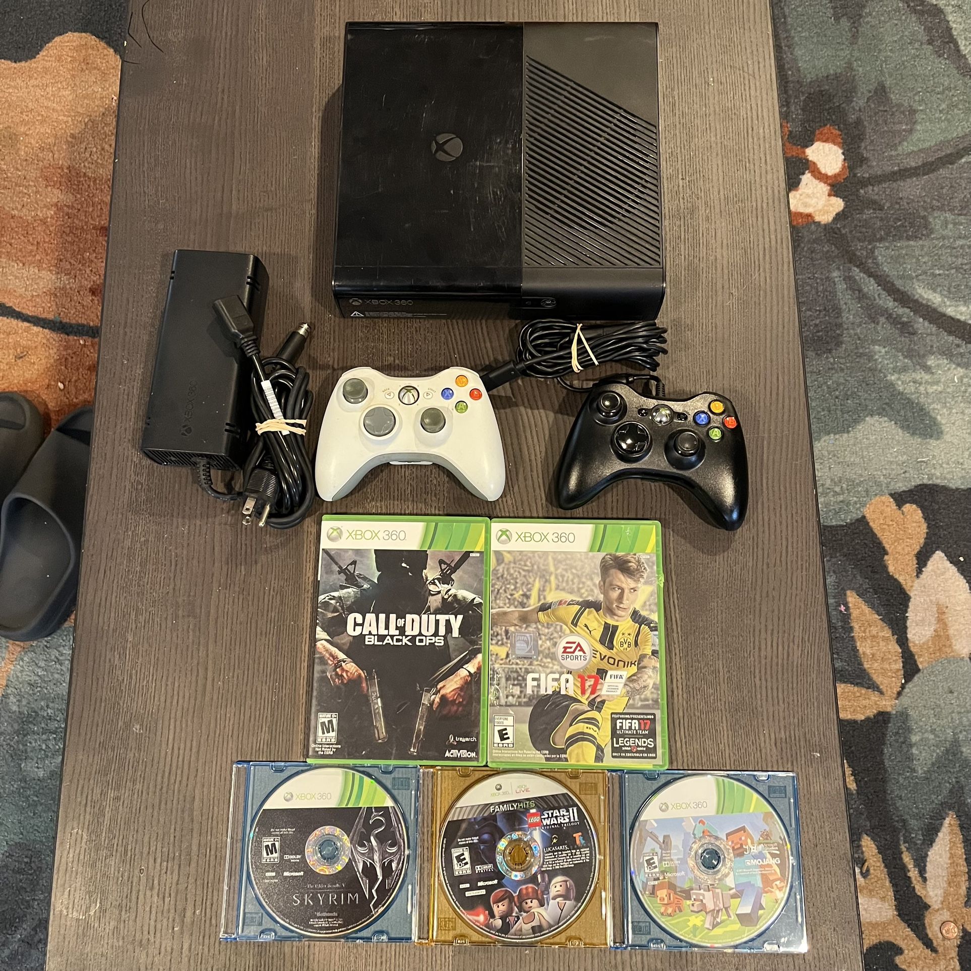 Xbox 360 E Console Bundle w/ 5 Games