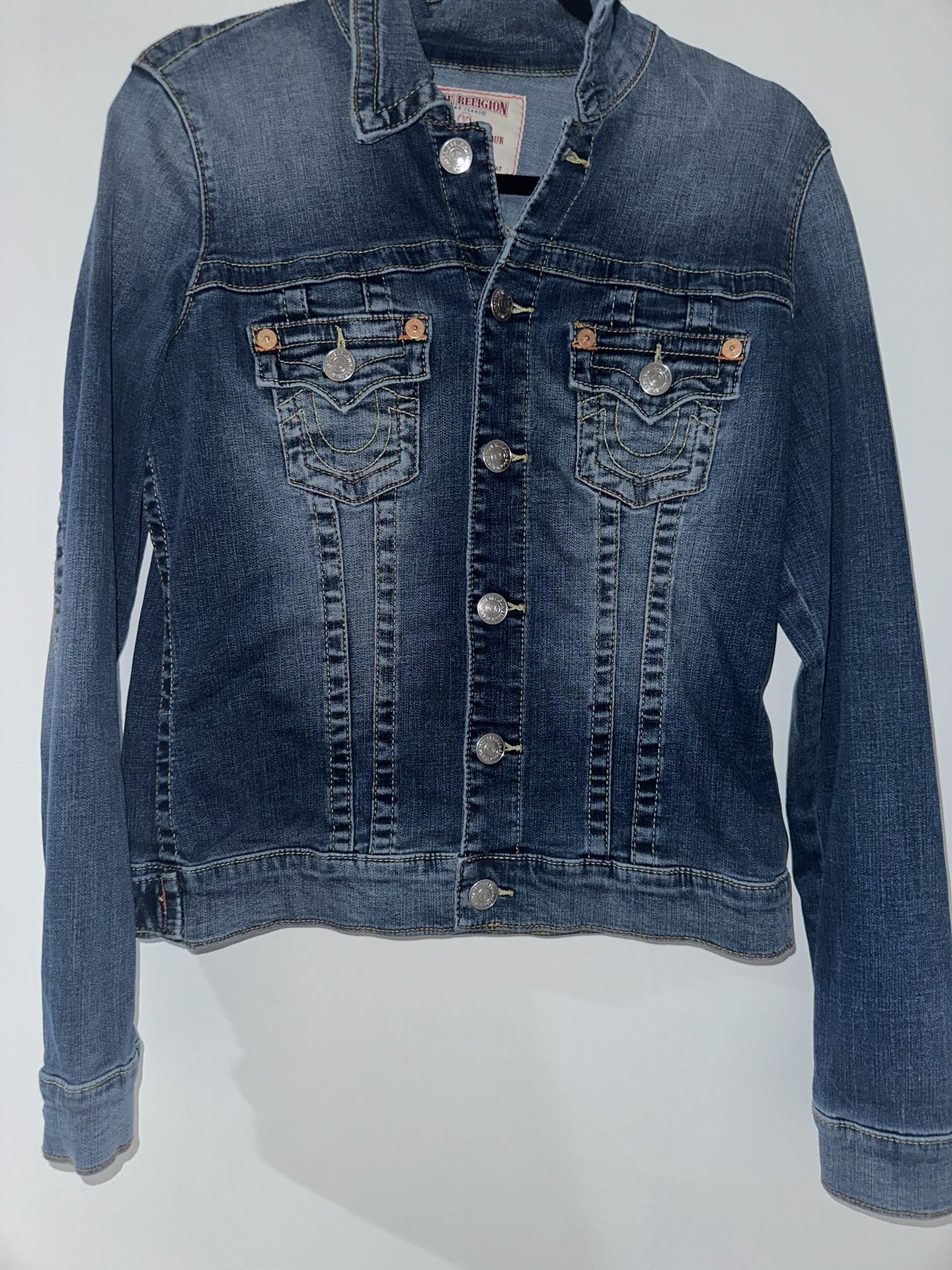 True Religion Vintage Blue M Jean Jacket