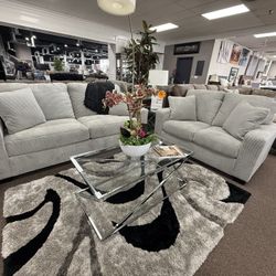 2 PC SOFA AND LOVESEAT 