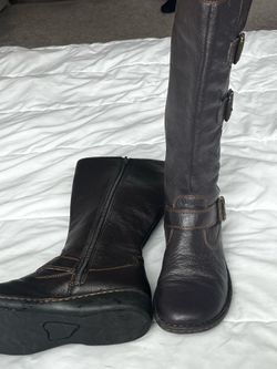 BøC brown genuine leather boots