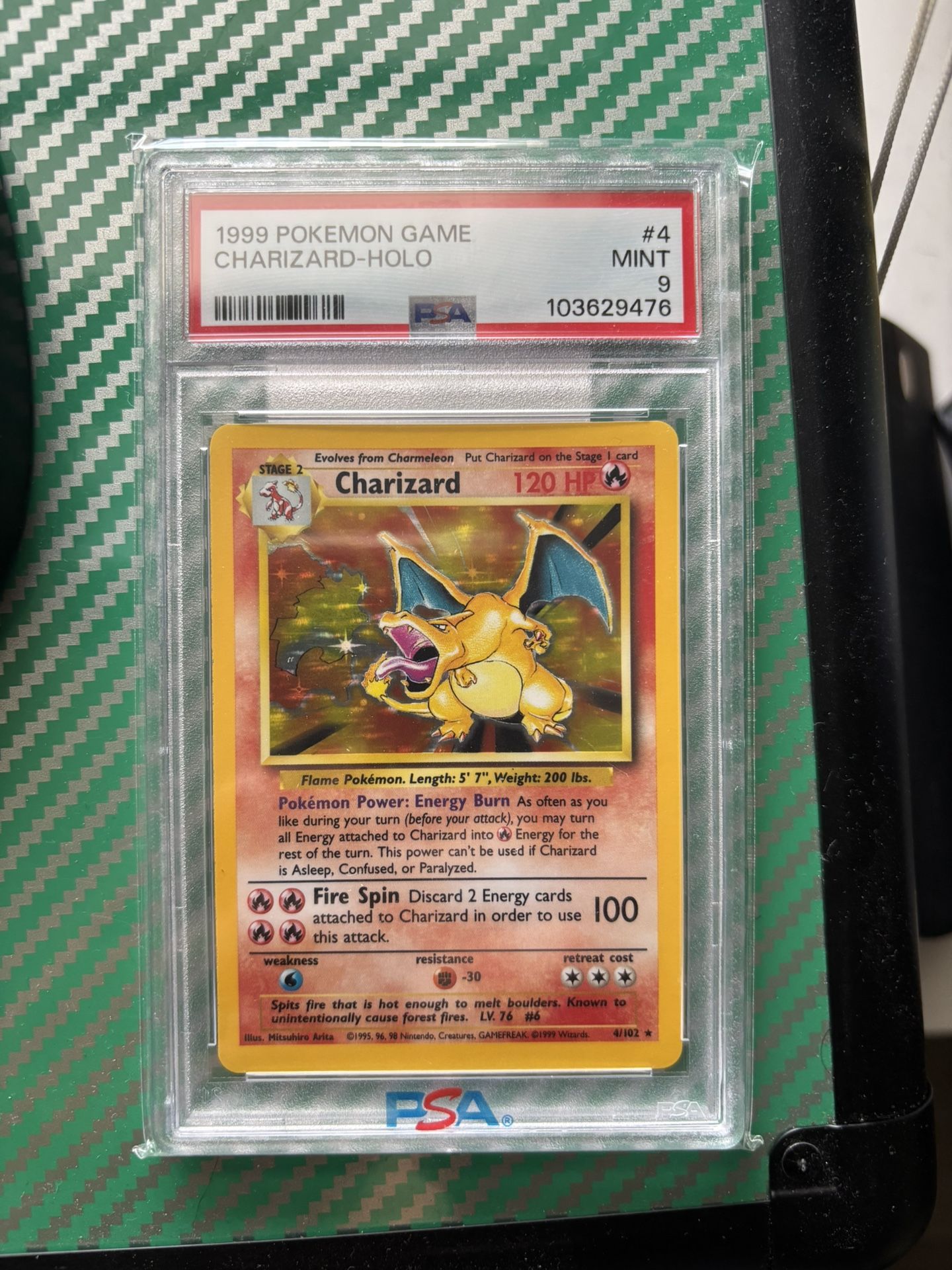 Pokemon Charizard Base PSA 9