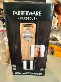 Farberware Magnetic Bottle Opener and Cup Holder