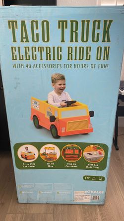 12V Ride Kids Toy Taco Truck