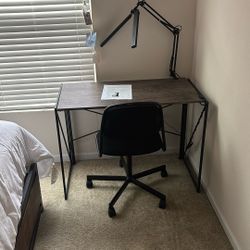 Desk with chair