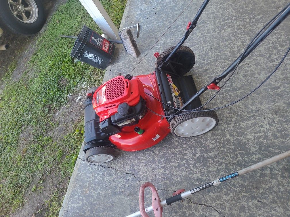 Troy built lawn mower