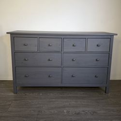 IKEA Hemnes 8 Drawers Dresser (gray color) pine 🪵 wood