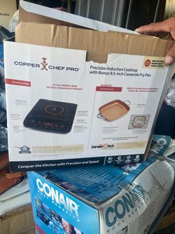 Copper Chef Pro Precision Induction Cooktop with Fry Pan