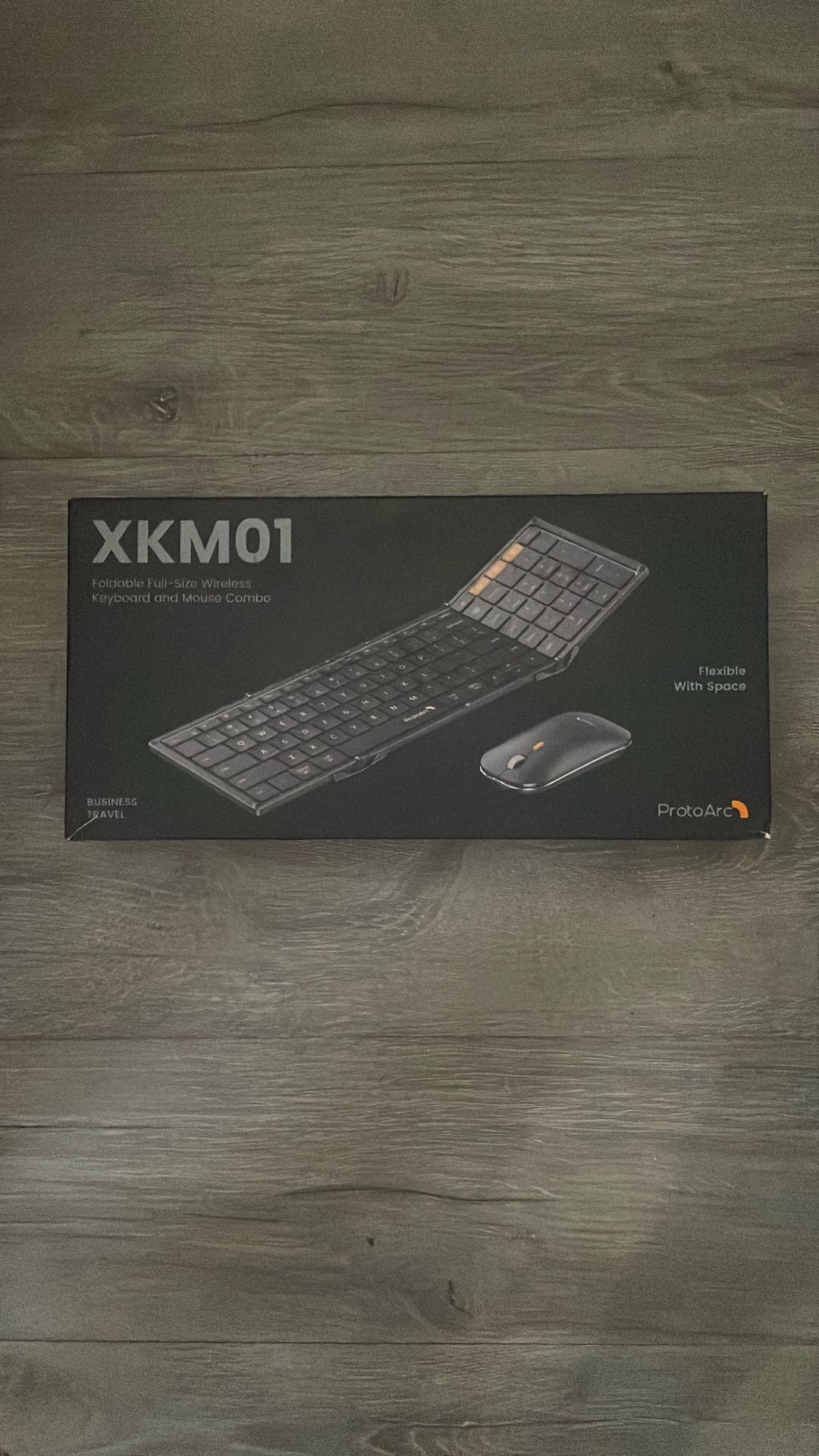 XKM01 Foldable Full-size Wireless Keyboard And Mouse Combo