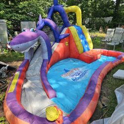 Price Is Firm... Shark Cave Adventure Children's Water Splash Park And Pool