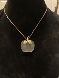 Apple Pendant Necklace 