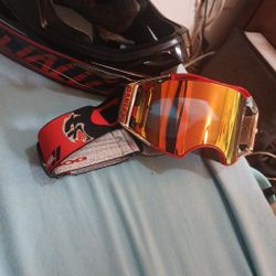 Helmet And Oakley Goggles