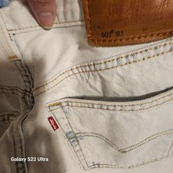 Vintage Levi's Premium White Denim Jeans