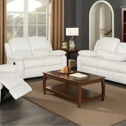 2 PC  RECLINING SOFA AND LOVESEAT NEW IN BOX