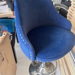 Blue Velvet stools