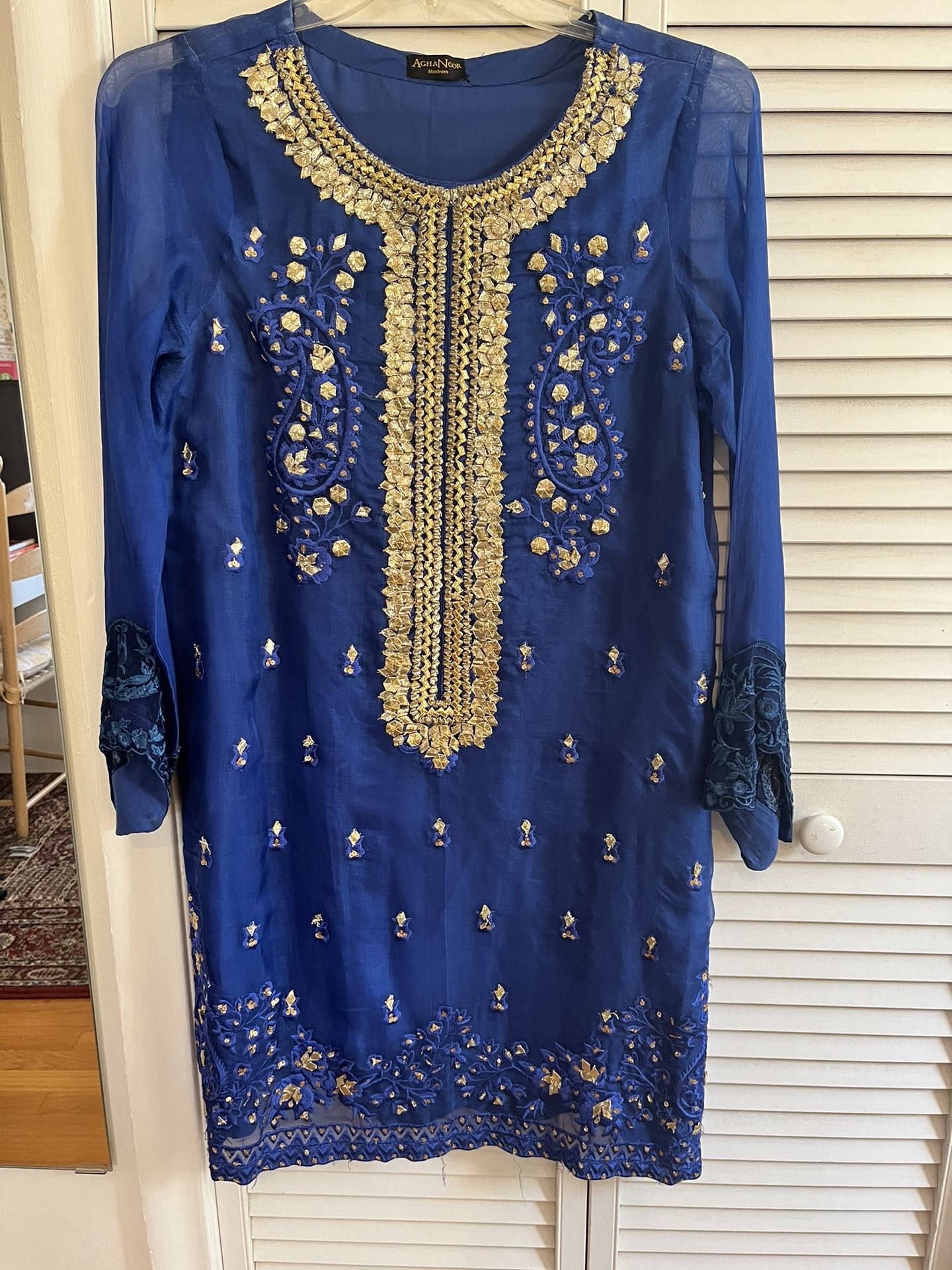 Organza Shirt Agha noor Kurta - Medium