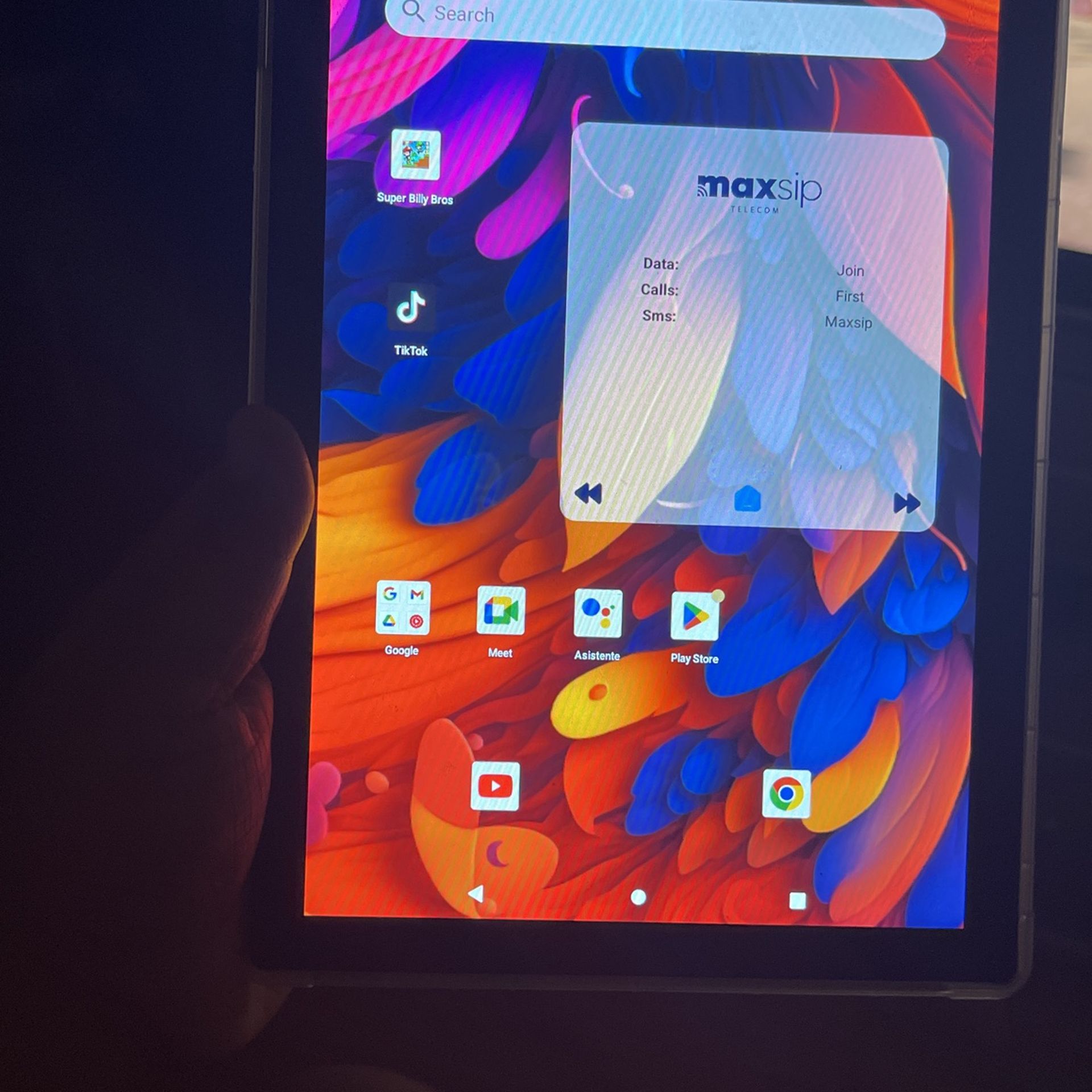 Tablet Con App TIKTOK