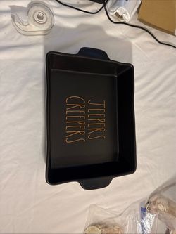 Rae Dunn Artesian Collection Jeepers Creepers Baking Dish
