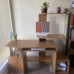 Free Office Furniture Set: Desk, Book Case, Side Table