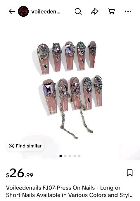 New Designer Acrylic Nail Set