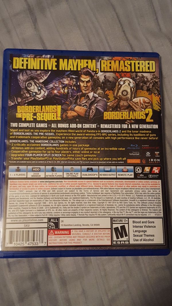 Borderlands The Handsome Collection Ps4 For In Jacksonville Borderlands The Handsome Collection Ps4 For In Jacksonville Fl Offerup