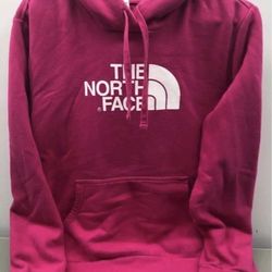 The North Face Half Dome Women's Pink Hoodie Size L Pre-owned 80% Cotton 