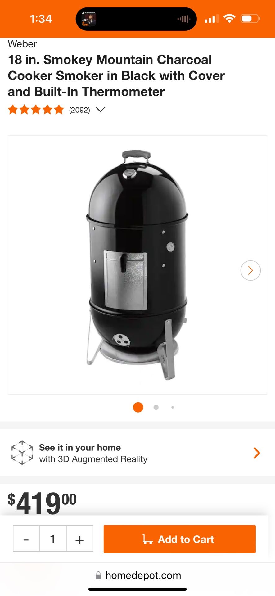 Weber Smoker Bbq Grill