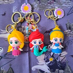 Disney Princess Keychain Set