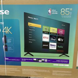 Hisense 85” 4K Roku TV (NEW)