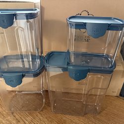 Recipientes herméticos set de 4 👉 princess house todo nuevo y con caja 📦