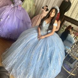 Quinceañera Baby Blue Dress