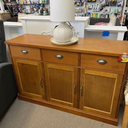 Wood Buffet Console Table New Assembled 