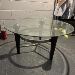 Glass Round Table