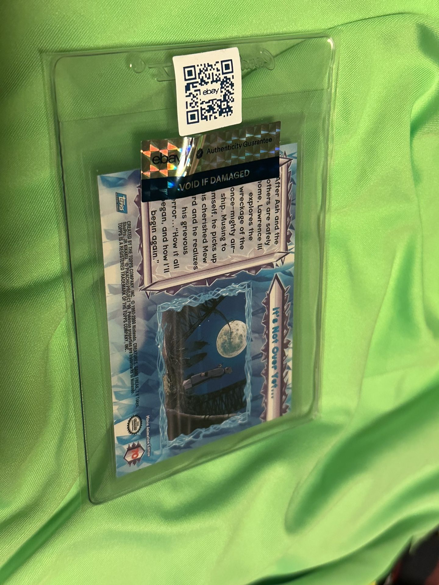 Topps Pokemon Rare Card: It's Not Over Yet! Rainbow Holo Foil Games