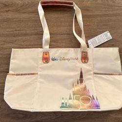 Walt Disney World Parks 50th Anniversary Cinderella Castle Hand Bag tote