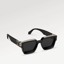 Black Louis Vuitton 1.1 Millionaire Sunglasses Unisex Designed by Virgil Abloh