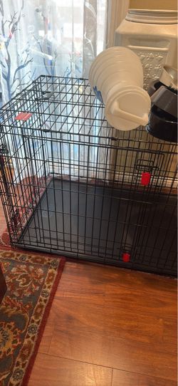 Kong Jumbo Large Black Wire Dog Crate with Tray