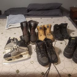 Assortment Of Work Boots/skates 