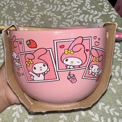 My Melody Sanrio Bowl & Tumblr