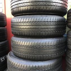 Four Good Used Tires 95%TREAD LIFE 245:65/17 DUNLOP