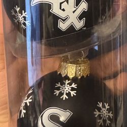 White Sox Glass Ornaments