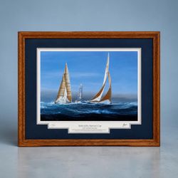 ⭕️ Tim Thompson “Yachts of the America’s Cup” Special Edition Framed Print – 25” x 31”