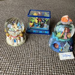 Disney Pixar Musical Water Globes