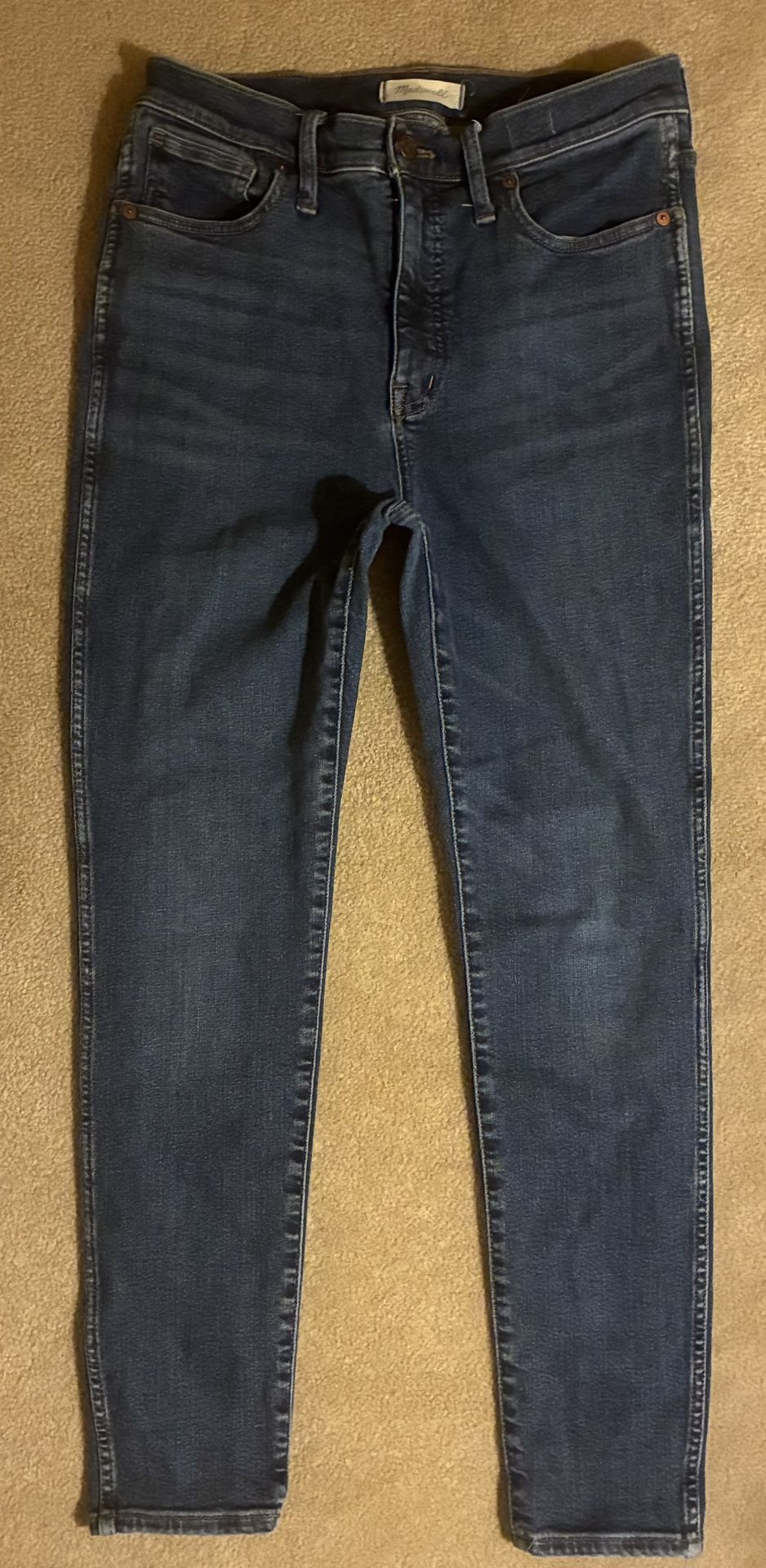 Madewell 10" High-Rise Skinny Jeans in Wendover Wash