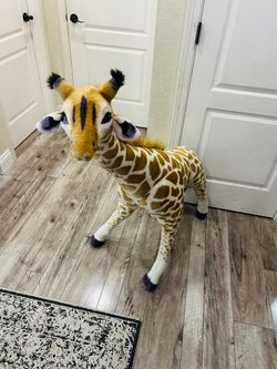 Tall giraffe toy