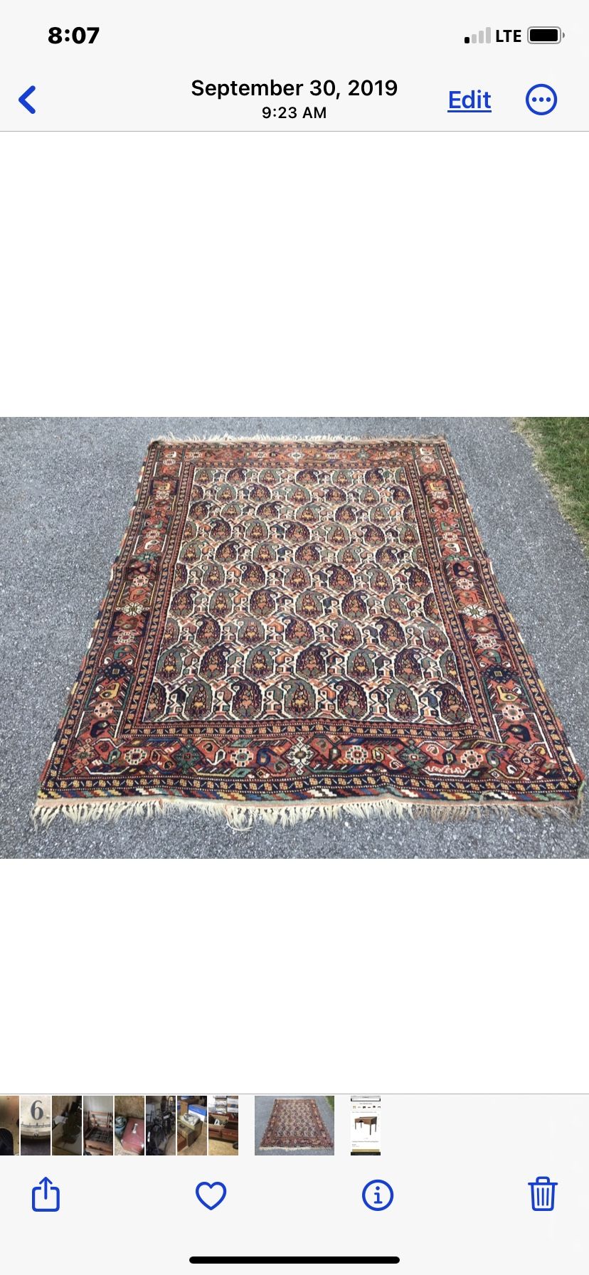 Oriental Rug 100 Years Old 