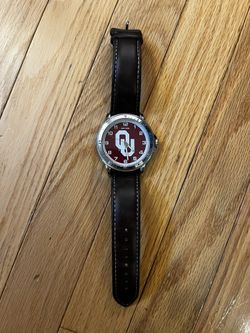 OU University Of Oklahoma Mens Watch Wristwatch 