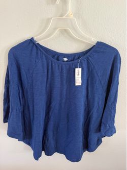 Old Navy Blue 3/4 Sleeve Top