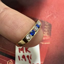 14K Solid Gold Wedding Ring 1.9Gr Size 5.5