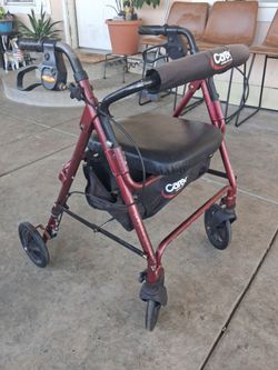Walker with seat