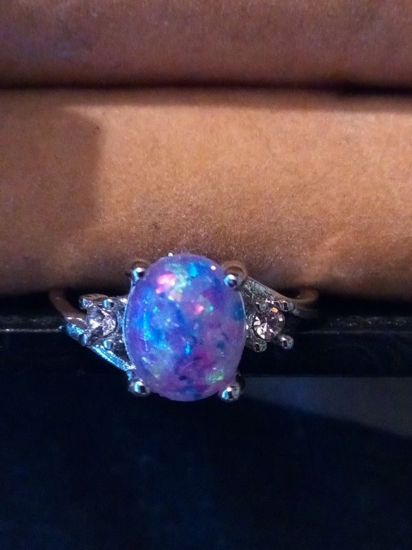 Sterling silver fire opal ring size 8 for Sale in San Dimas, CA - OfferUp